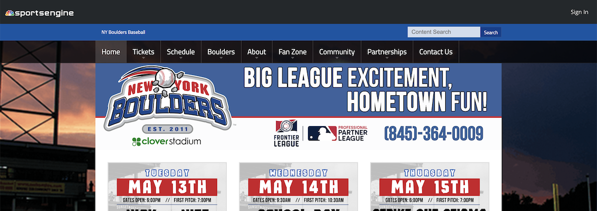 New York Boulders Website
